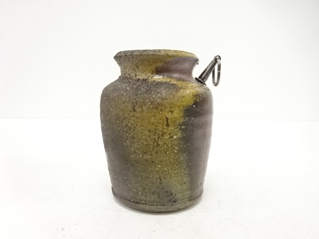  備前焼　出井尚文造　掛花入